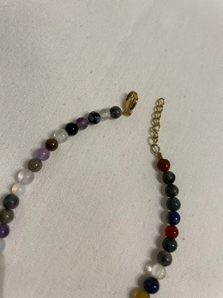 Collane con perline di cristallo multicolore