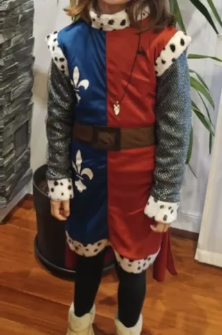 Disfraz Rey Medieval Talla 7 Años.
