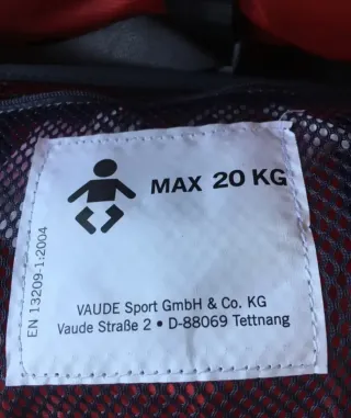 Mochila portabebés hasta 20kg
