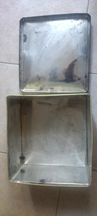 Scatola Latta Vintage Lazzaroni Serie MEC Vuota