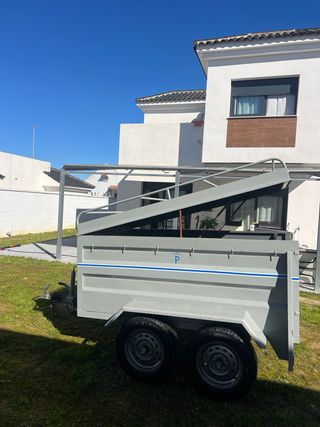 Remolque Tapa 2 Ejes Freno Inercia Mano