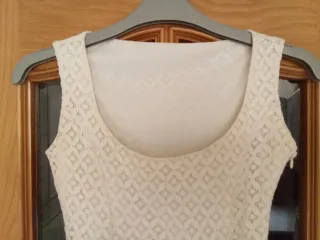 Vestido encaje Fórmula Joven blanco