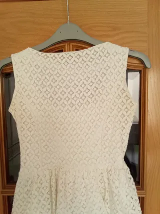 Vestido encaje Fórmula Joven blanco