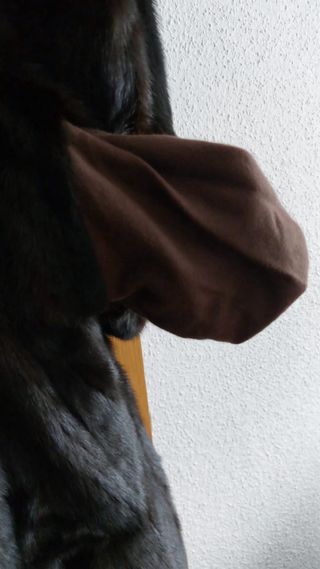 Abrigo vintage piel mujer elegante