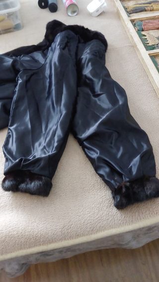 Abrigo vintage piel mujer elegante