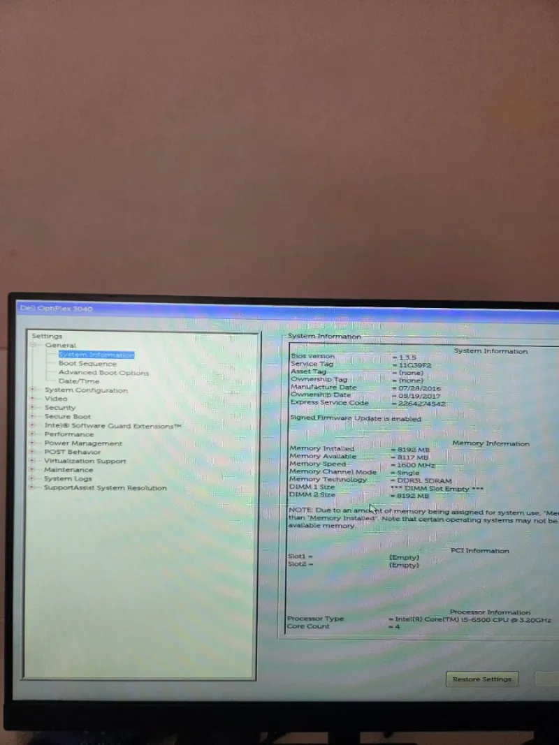 PC Dell OptiPlex 3040  i5 afbeelding 2