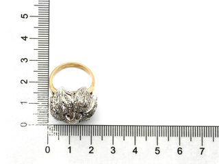 anillo oro 18k con piedra con diamante