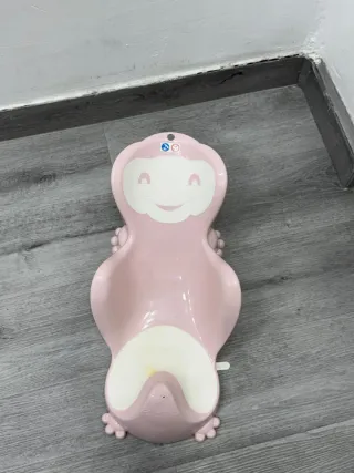 Hamaca bebé baño rosa