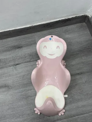 Hamaca bebé baño rosa