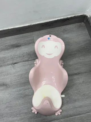 Hamaca bebé baño rosa