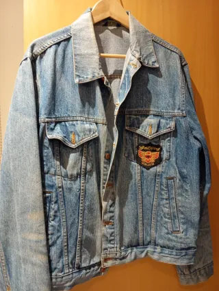 Cazadora tejana azul talla 42