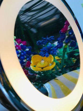 Espejo de aumento con luz vintage