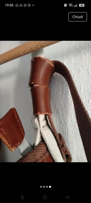 Borsa beige e marrone