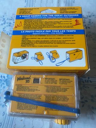 Cámara Kodak Weekend 35 waterproof año 1990