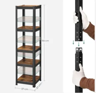 Estantería Metálica Madera 5 Niveles