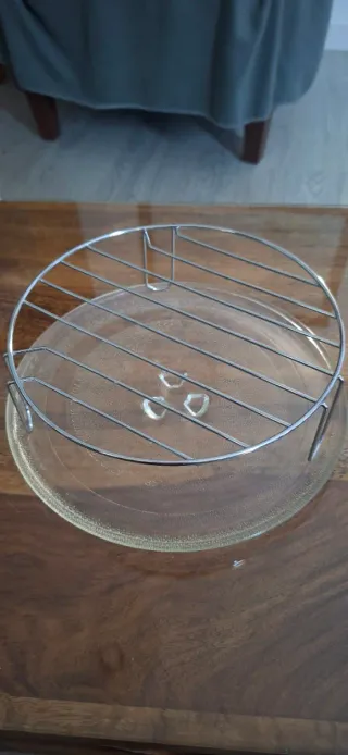 Plato y rejilla microondas