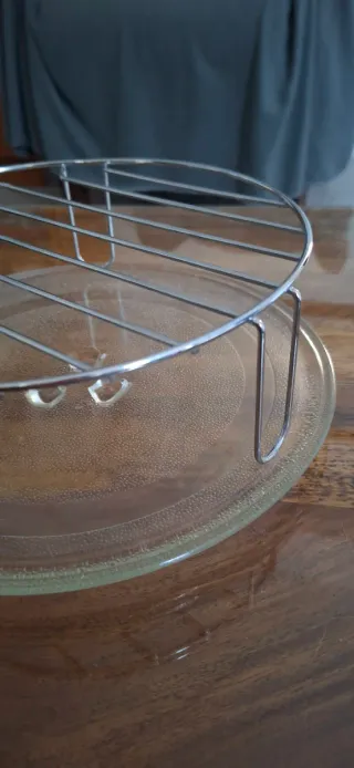 Plato y rejilla microondas