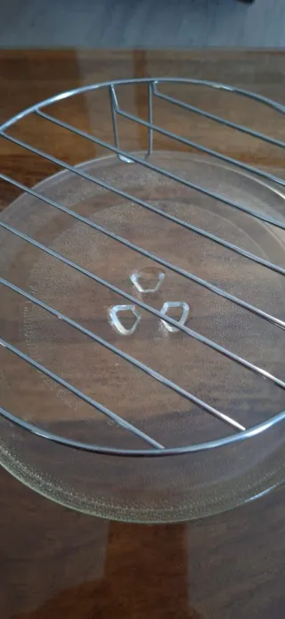 Plato y rejilla microondas