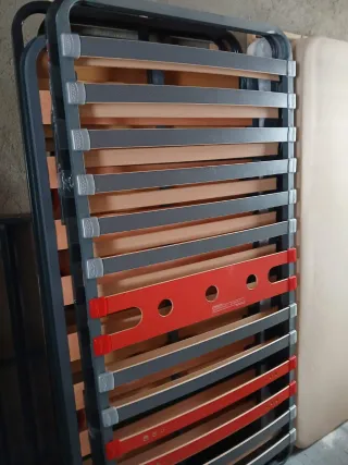 Colchon viscoelastico y somier con patas