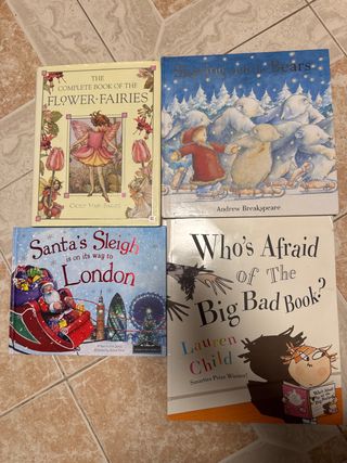 Pack de 4 libros en ingles para niños