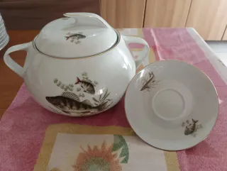 Servizio Pesce Vintage Nuovo Johann Seltmann