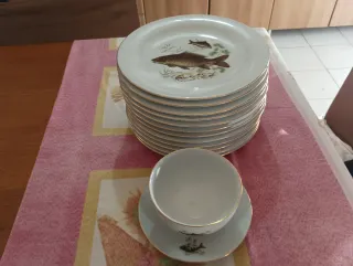 Servizio Pesce Vintage Nuovo Johann Seltmann