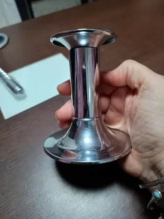 Candelabro in metallo argentato
