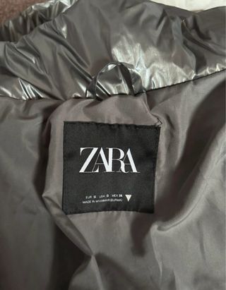 Plumífero gris Zara