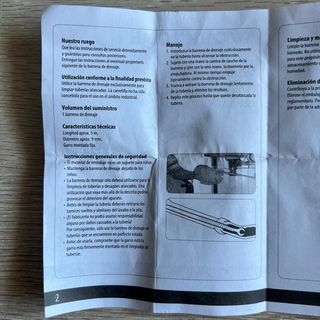 Varilla Limpia Tuberías Flexible 5m