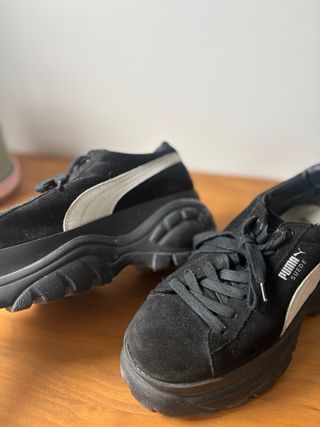Zapatillas Puma Suede Plataforma Negras
