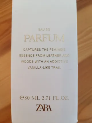 Perfume " VIBRANT LEATHER FOR HER " ZARA. 80 ML.