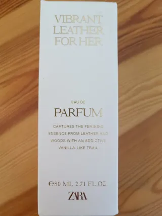 Perfume " VIBRANT LEATHER FOR HER " ZARA. 80 ML.