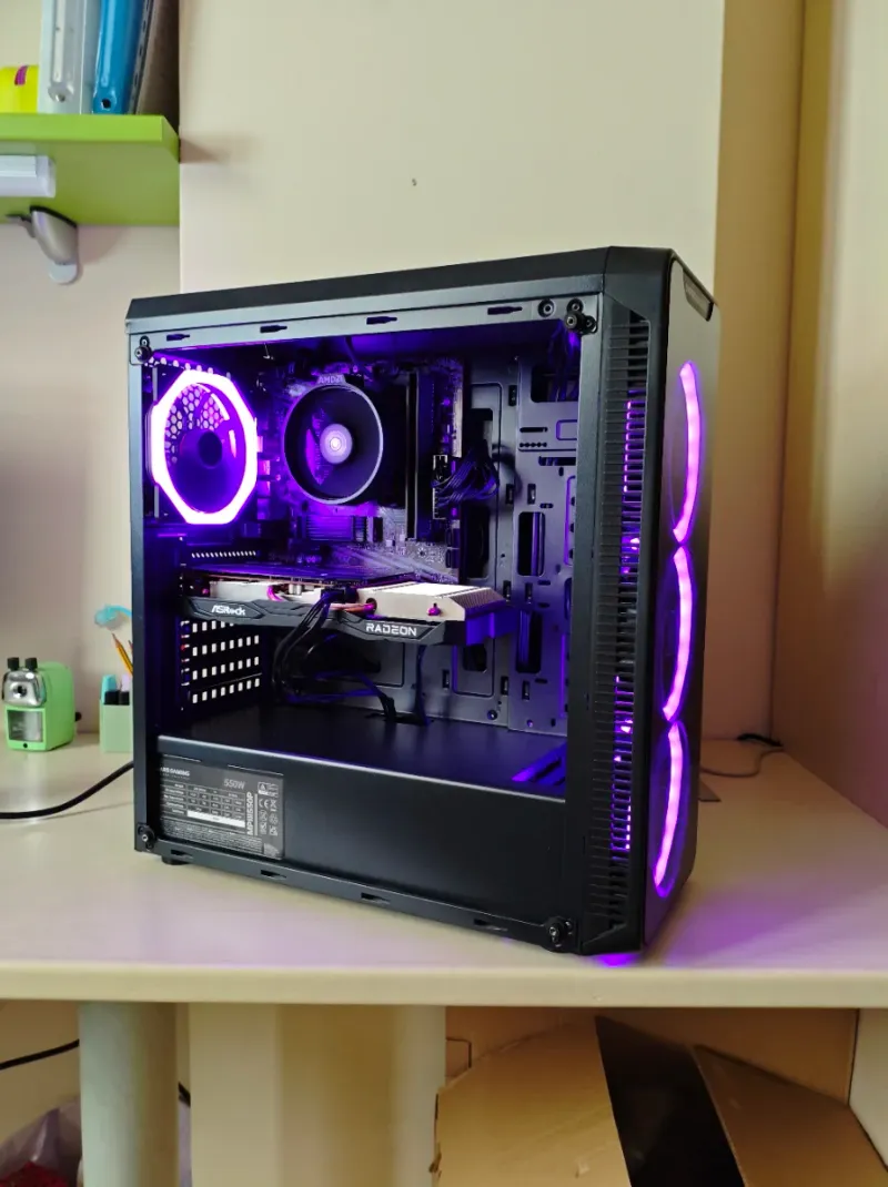 PC Gaming RGB - Ryzen 5 4500, RX 6600, 16/512GB afbeelding 2
