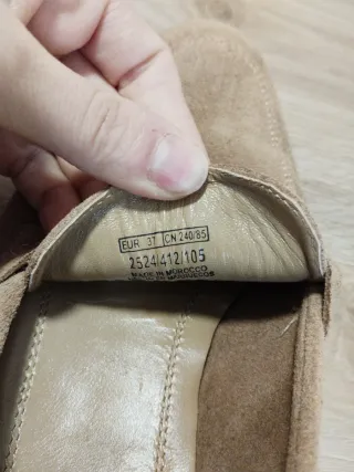 Mocasines Zara Beige/Marrón