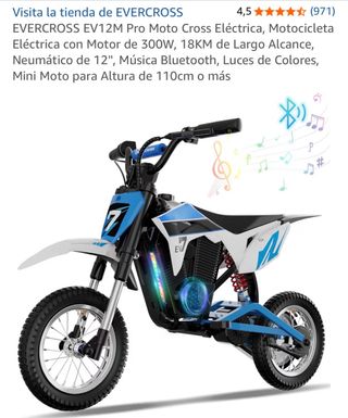 Moto Eléctrica EVERCROSS EV12M Pro Motocross