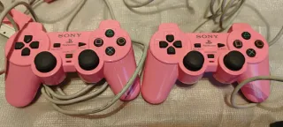 Ps2 Slim Rosa + 2 Mandos + Cables