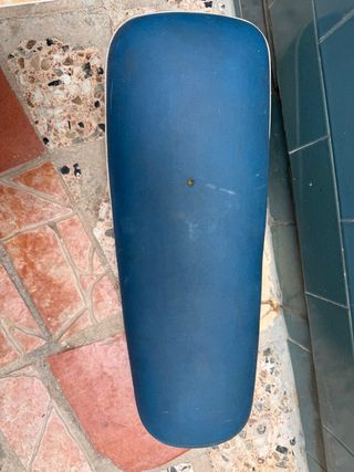 Asiento Vespino F9 Blanco y Azul Tapizado