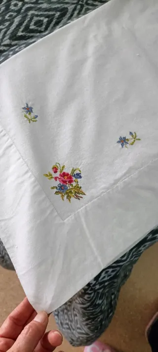 2 Juegos Sábanas Antiguas 90cm Bordadas