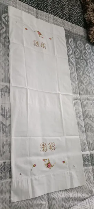 2 Juegos Sábanas Antiguas 90cm Bordadas