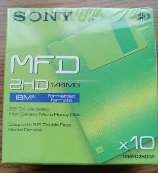 Disquetes Sony MFD 2HD 1.44MB (10 uds)