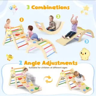 Gimnasio de escalada 7 en 1 para Niños