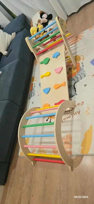 Gimnasio de escalada 7 en 1 para Niños