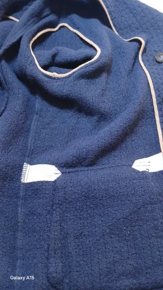 Giacca Caban 8 Bottoni 100% Lana Tg54