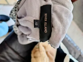 Top lentejuelas River Island plata