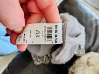 Top lentejuelas River Island plata