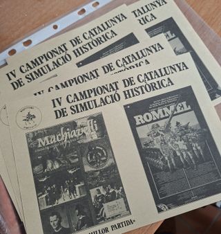 Cartel Campeonato Simulación Histórica 1984