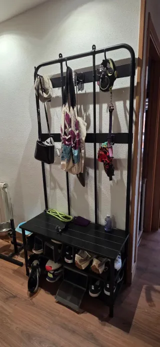 Zapatero Roper IKEA Metal Madera