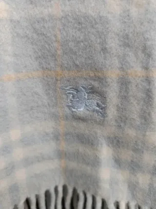 Bufanda Burberry Check Azul Claro