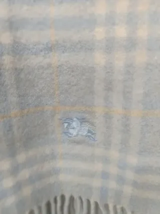 Bufanda Burberry Check Azul Claro