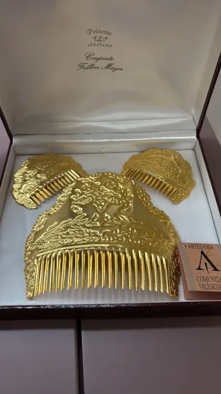 Conjunto Peinetas Fallera Mayor Oro
